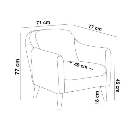 Wing Chair Soli Berjer - Grey Grey Atelier del Sofa Wing Chair Soli Berjer - Grey Grey