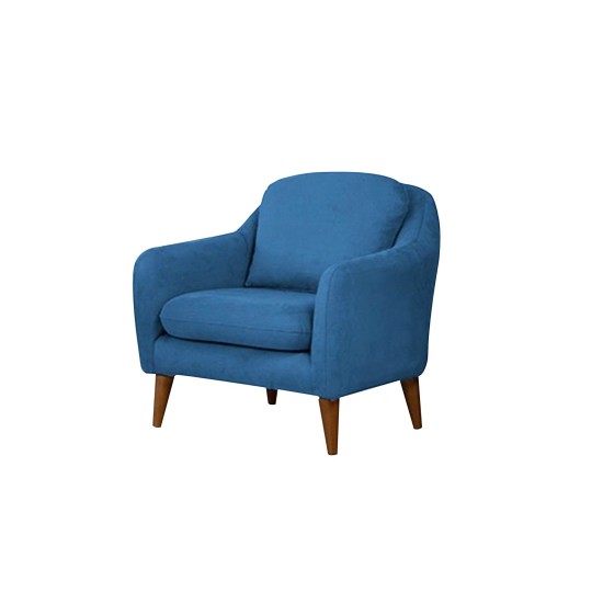 Wing Chair Soli Berjer - Dark Blue Dark Blue Atelier del Sofa Wing Chair Soli Berjer - Dark Blue Dark Blue