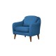 Wing Chair Soli Berjer - Dark Blue Dark Blue Atelier del Sofa Wing Chair Soli Berjer - Dark Blue Dark Blue