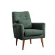 Wing Chair Zeni - Green Green Atelier del Sofa Wing Chair Zeni - Green Green