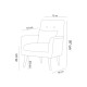 Wing Chair Zeni - Green Green Atelier del Sofa Wing Chair Zeni - Green Green