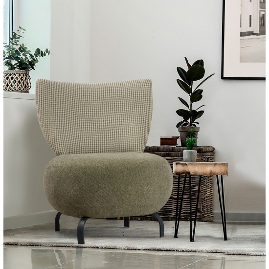 Wing Chair Loly - Green Green Wing Chair Loly - Green Green