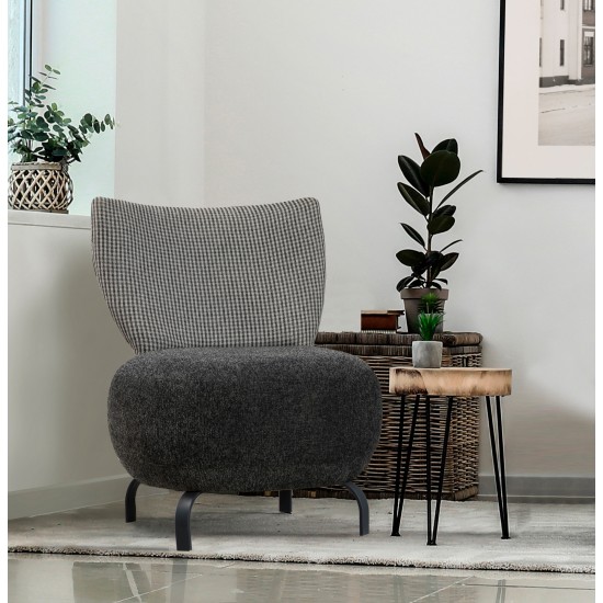 Wing Chair Loly - Anthracite Anthracite Wing Chair Loly - Anthracite Anthracite