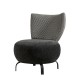 Wing Chair Set Loly Set - Anthracite Anthracite