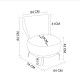 Wing Chair Set Loly Set - Mustard Mustard