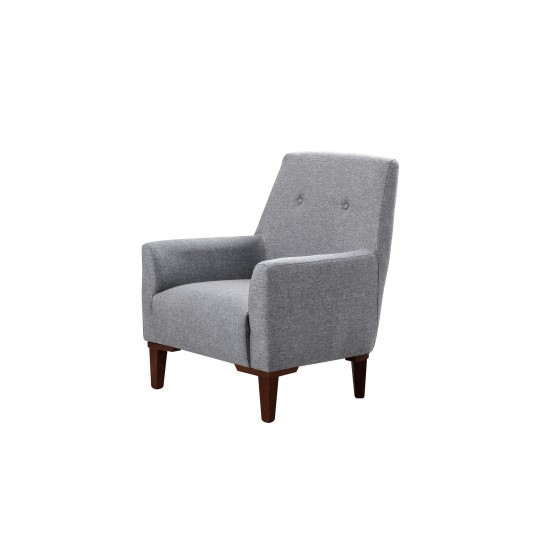 Wing Chair Vina - Grey, Walnut Grey
Walnut