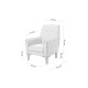 Wing Chair Vina - Grey, Walnut Grey
Walnut