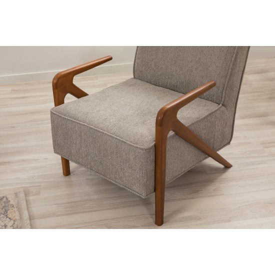 Wing Chair Larus Wood Berjer - Walnut, Grey Walnut
Grey Wing Chair Larus Wood Berjer - Walnut, Grey Walnut
Grey