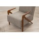 Wing Chair Larus Wood Berjer - Walnut, Grey Walnut
Grey Wing Chair Larus Wood Berjer - Walnut, Grey Walnut
Grey