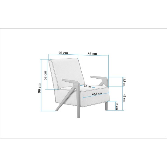 Wing Chair Larus Wood Berjer - Walnut, Grey Walnut
Grey Wing Chair Larus Wood Berjer - Walnut, Grey Walnut
Grey