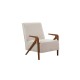 Wing Chair Larus Wood Berjer - Walnut, Cream Walnut
Cream