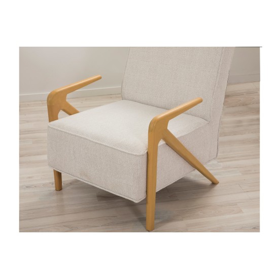 Wing Chair Larus Wood Berjer - Oak, Cream Oak
Cream Wing Chair Larus Wood Berjer - Oak, Cream Oak
Cream