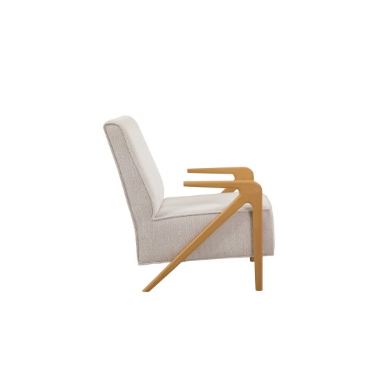 Wing Chair Larus Wood Berjer - Oak, Cream Oak
Cream Wing Chair Larus Wood Berjer - Oak, Cream Oak
Cream