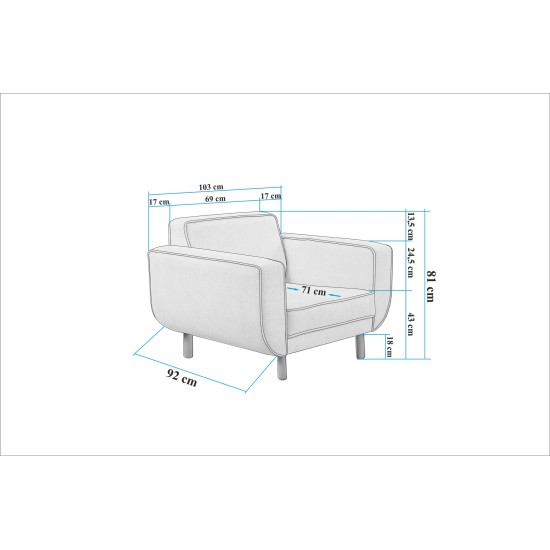 Wing Chair Larus Berjer - Walnut, Grey Walnut
Grey Wing Chair Larus Berjer - Walnut, Grey Walnut
Grey