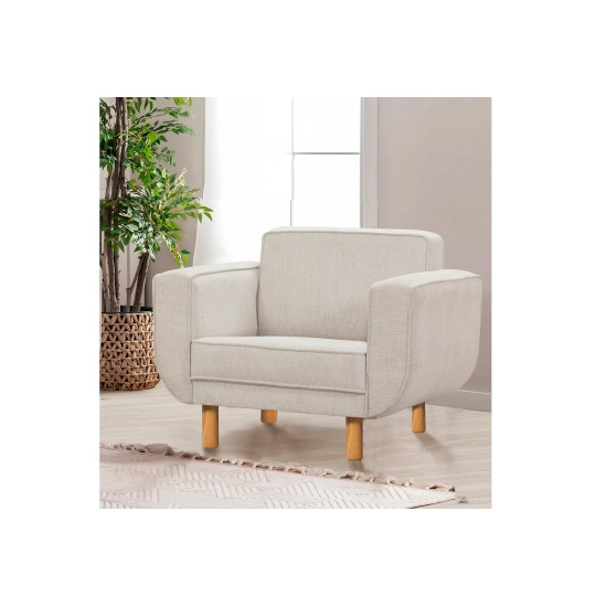 Wing Chair Larus Berjer - Oak, Cream Oak
Cream