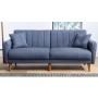 3-Seat Sofa-Bed Aqua - Dark Blue Dark Blue