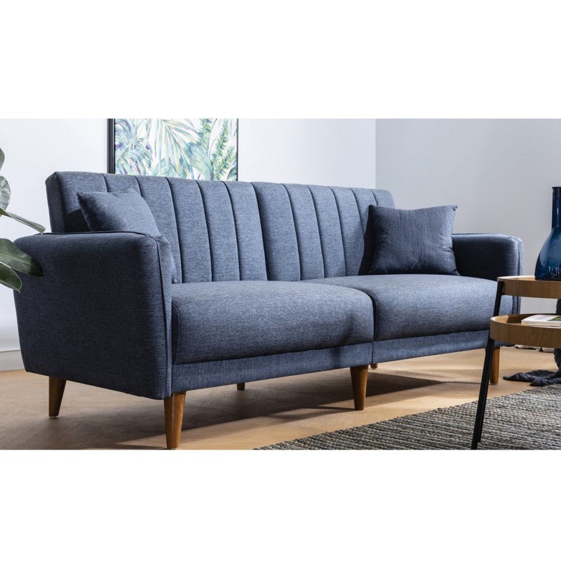 Atelier del Sofa 3-Seat Sofa-Bed Aqua - Dark Blue Dark Blue
