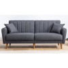 Atelier del Sofa 3-Seat Sofa-Bed Aqua - Dark Grey Dark Grey