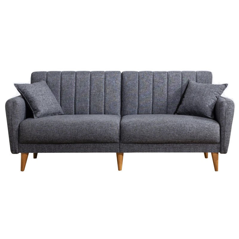 Atelier del Sofa 3-Seat Sofa-Bed Aqua - Dark Grey Dark Grey