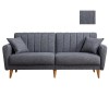 Atelier del Sofa 3-Seat Sofa-Bed Aqua - Dark Grey Dark Grey