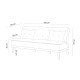 Atelier del Sofa 3-Seat Sofa-Bed Fuoco - Grey Grey