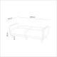 Atelier del Sofa 3-Seat Sofa-Bed Aria - Cream Cream