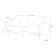 Atelier del Sofa 3-Seat Sofa-Bed Aria - Grey Grey
