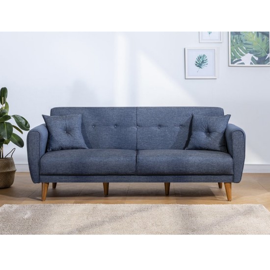Atelier del Sofa 3-Seat Sofa-Bed Aria - Dark Blue Dark Blue