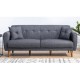 Atelier del Sofa 3-Seat Sofa-Bed Aria - Dark Grey Dark Grey
