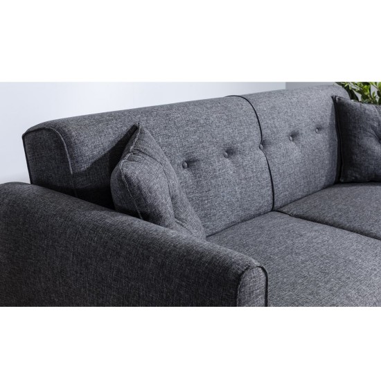 Atelier del Sofa 3-Seat Sofa-Bed Aria - Dark Grey Dark Grey