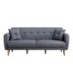 Atelier del Sofa 3-Seat Sofa-Bed Aria - Dark Grey Dark Grey