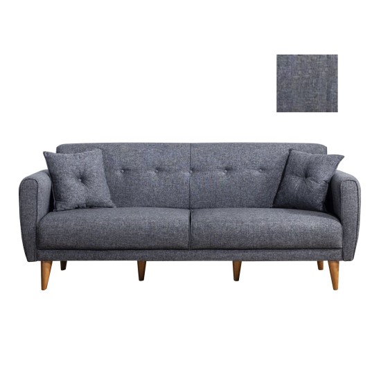 Atelier del Sofa 3-Seat Sofa-Bed Aria - Dark Grey Dark Grey