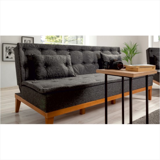 3-Seat Sofa-Bed Fuoco - Anthracite Anthracite Atelier del Sofa 3-Seat Sofa-Bed Fuoco - Anthracite Anthracite