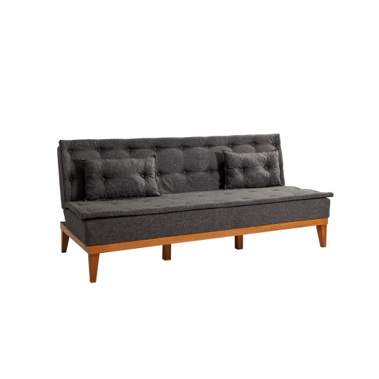 3-Seat Sofa-Bed Fuoco - Anthracite Anthracite Atelier del Sofa 3-Seat Sofa-Bed Fuoco - Anthracite Anthracite