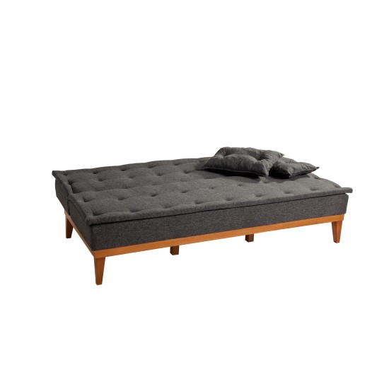 3-Seat Sofa-Bed Fuoco - Anthracite Anthracite Atelier del Sofa 3-Seat Sofa-Bed Fuoco - Anthracite Anthracite