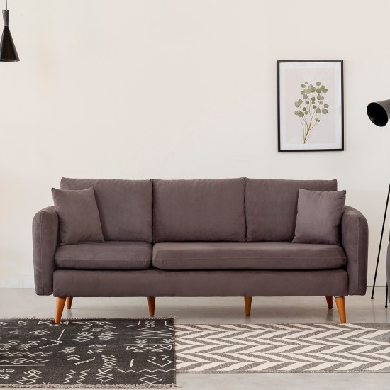3-Seat Sofa Sofia - Anthracite Anthracite 3-Seat Sofa Sofia - Anthracite Anthracite