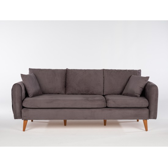 3-Seat Sofa Sofia - Anthracite Anthracite 3-Seat Sofa Sofia - Anthracite Anthracite