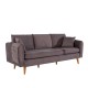 3-Seat Sofa Sofia - Anthracite Anthracite 3-Seat Sofa Sofia - Anthracite Anthracite
