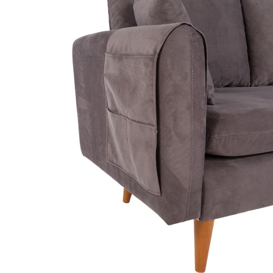 3-Seat Sofa Sofia - Anthracite Anthracite 3-Seat Sofa Sofia - Anthracite Anthracite