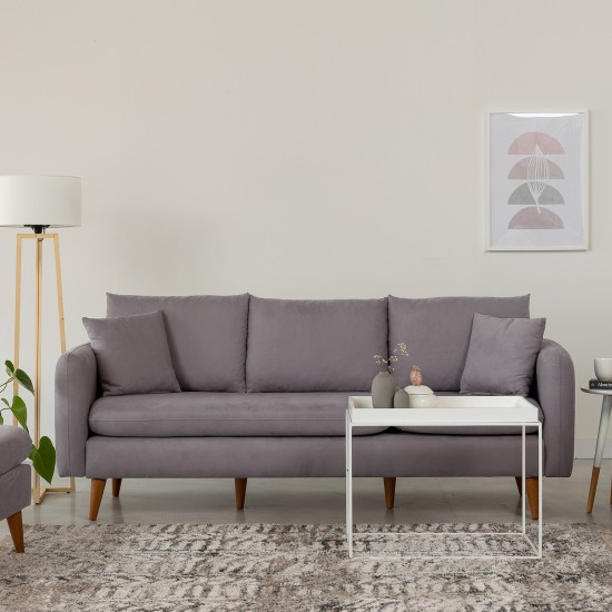 3-Seat Sofa Sofia - Grey Grey