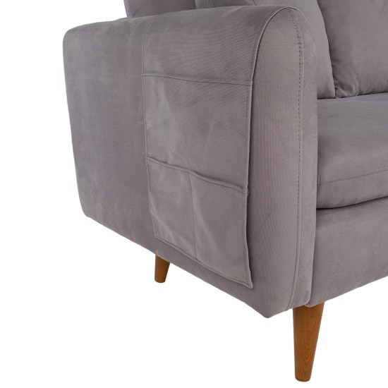3-Seat Sofa Sofia - Grey Grey