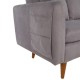 3-Seat Sofa Sofia - Grey Grey