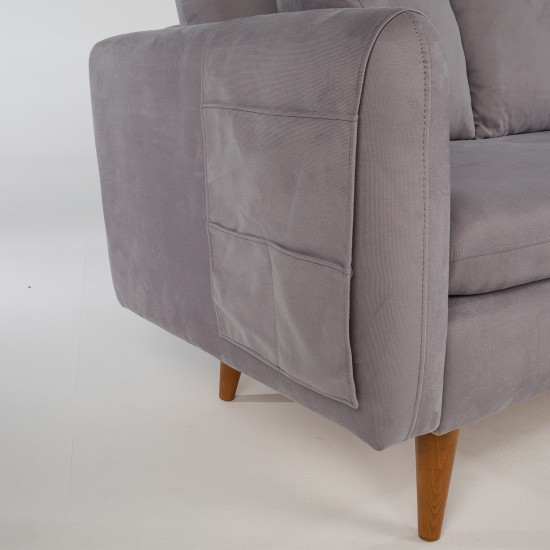 3-Seat Sofa Sofia - Grey Grey