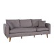 3-Seat Sofa Sofia - Grey Grey