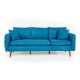 3-Seat Sofa Sofia - Dark Blue Dark Blue Atelier del Sofa 3-Seat Sofa Sofia - Dark Blue Dark Blue