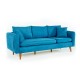 3-Seat Sofa Sofia - Dark Blue Dark Blue Atelier del Sofa 3-Seat Sofa Sofia - Dark Blue Dark Blue
