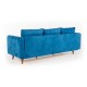 3-Seat Sofa Sofia - Dark Blue Dark Blue Atelier del Sofa 3-Seat Sofa Sofia - Dark Blue Dark Blue