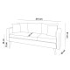 3-Seat Sofa Sofia - Dark Blue Dark Blue Atelier del Sofa 3-Seat Sofa Sofia - Dark Blue Dark Blue