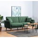 3-Seat Sofa-Bed Aqua - Green Green 3-Seat Sofa-Bed Aqua - Green Green