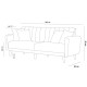 3-Seat Sofa-Bed Aqua - Green Green 3-Seat Sofa-Bed Aqua - Green Green